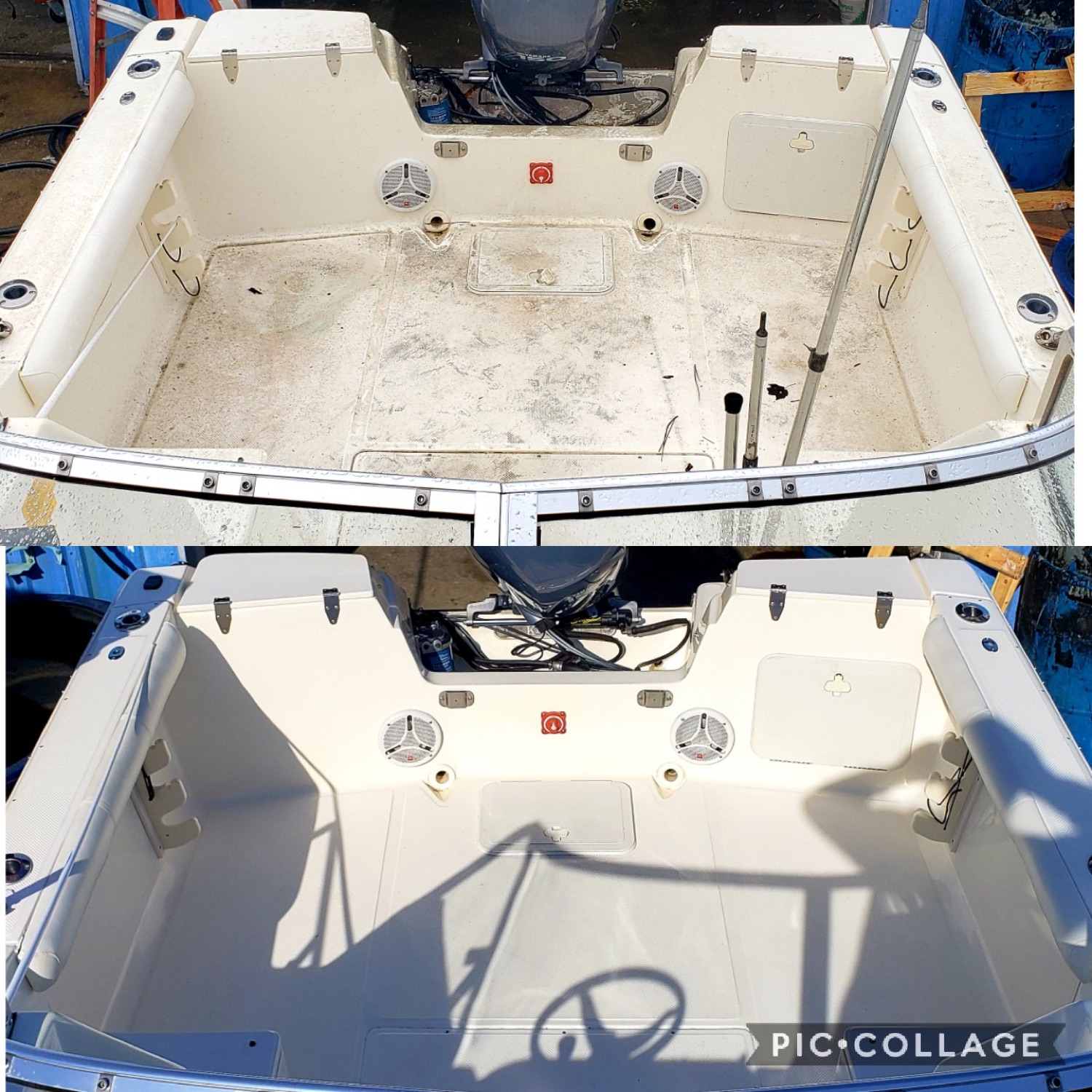 Cockpit care, original First State Marine Service photograph